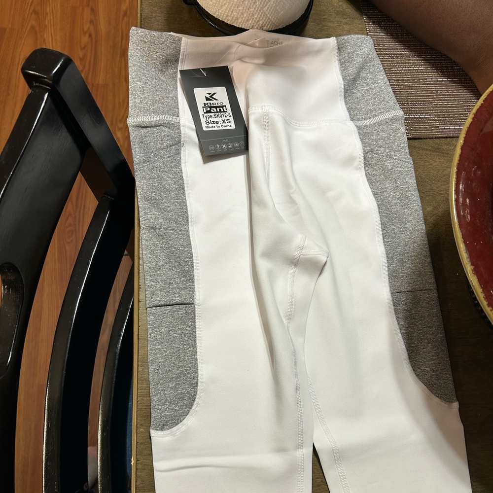 White and Gray Leggings